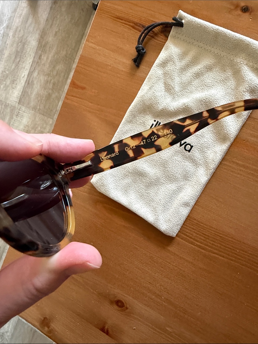 Illesteva Tortoiseshell Leonard Sunglasses - Picture 3 of 6
